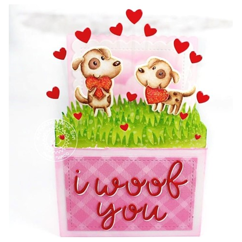 Simon Says Stamp! Sunny Studio PUPPY LOVE Clear Stamps SSCL-343