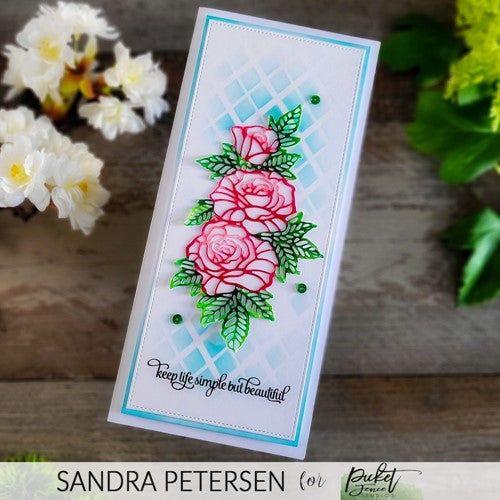 Simon Says Stamp! Picket Fence Studios ENGLISH ROSES Die pfsd291