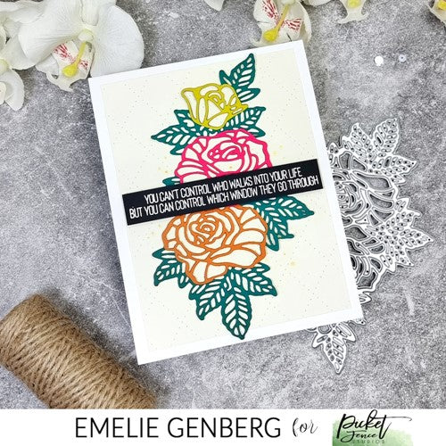 Simon Says Stamp! Picket Fence Studios ENGLISH ROSES Die pfsd291