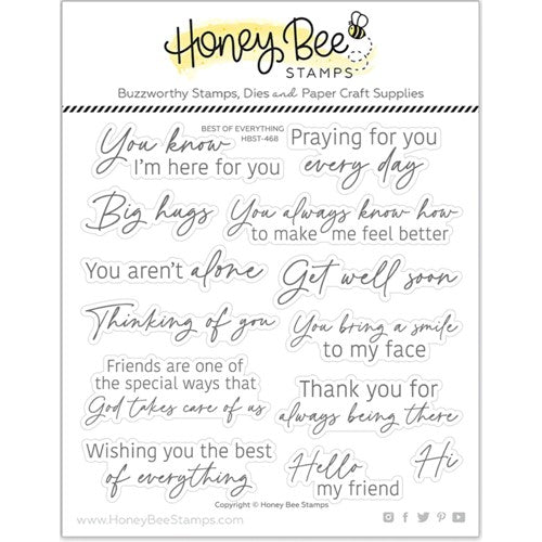 Simon Says Stamp! Honey Bee BEST OF EVERYTHING Clear Stamp Set hbst-468