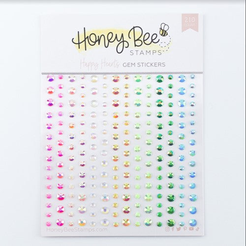 Simon Says Stamp! Honey Bee HAPPY HEARTS Gem Stickers hbgs-041