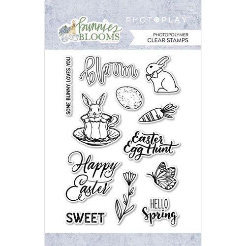 Simon Says Stamp! Photoplay BUNNIES AND BLOOM Clear Stamp Set bun3749