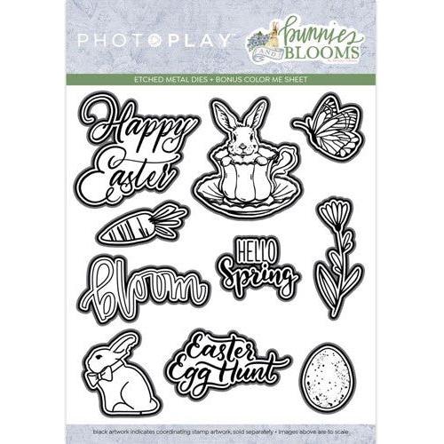 Simon Says Stamp! Photoplay BUNNIES AND BLOOM Die Set bun3750