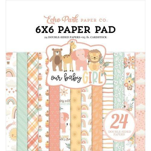 Simon Says Stamp! Echo Park OUR BABY GIRL 6 x 6 Paper Pad oba301023