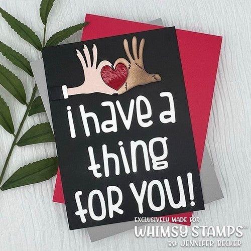 Simon Says Stamp! Whimsy Stamps HEART HANDS Die WSD174