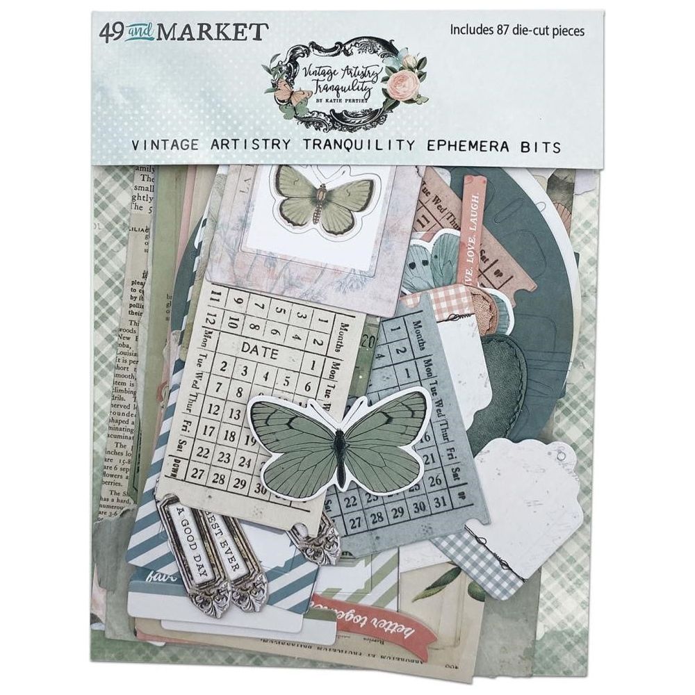 49 and Market Vintage Artistry Moonlit Garden Ephemera Bits (VMG25712)