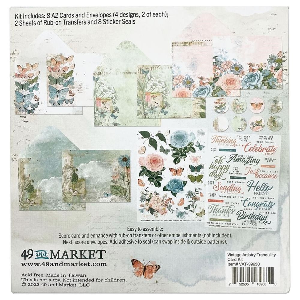 49 and Market VINTAGE ARTISTRY TRANQUILITY Card Kit VAT-39630 detail