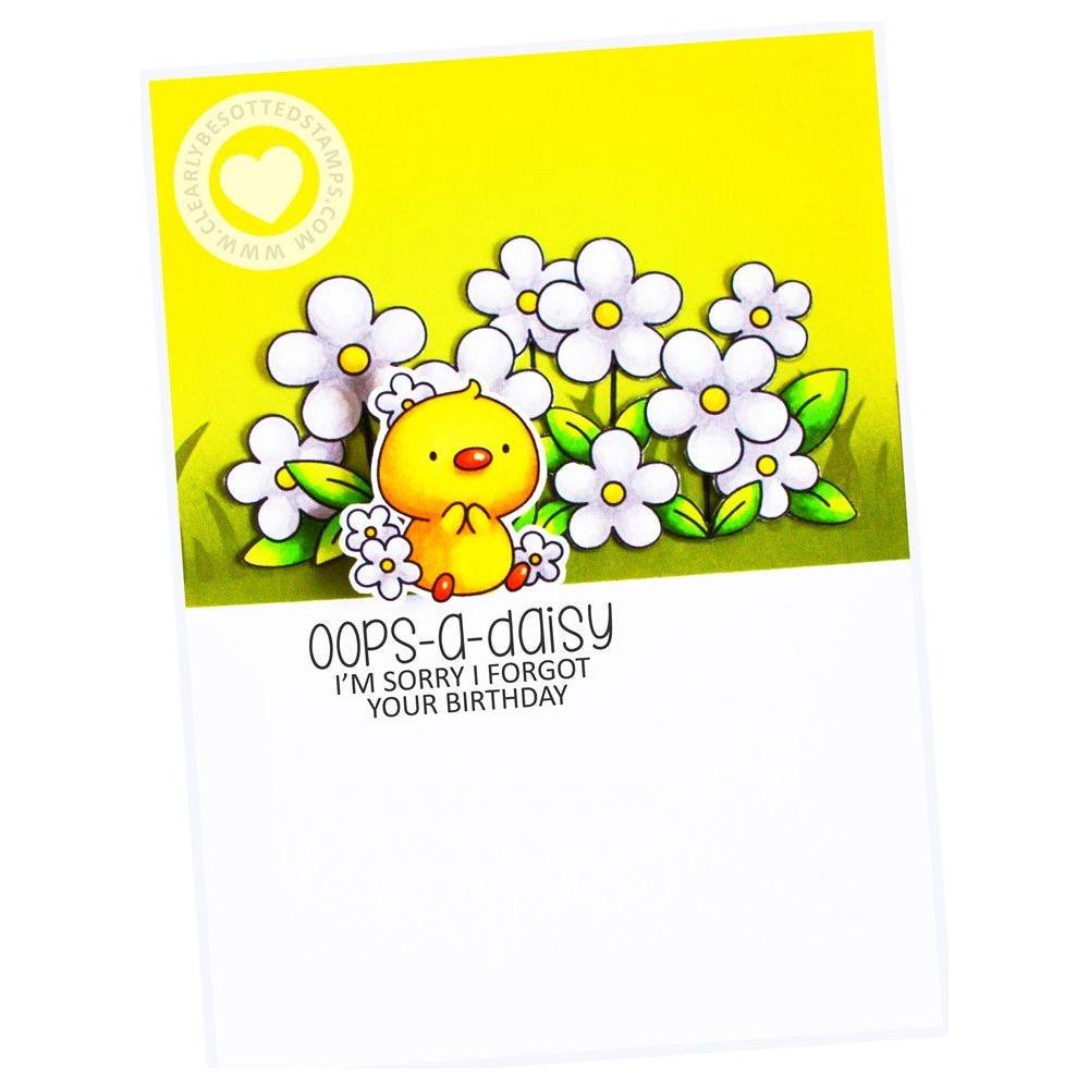 Clearly Besotted OOPS A DAISY Clear Stamps daisy