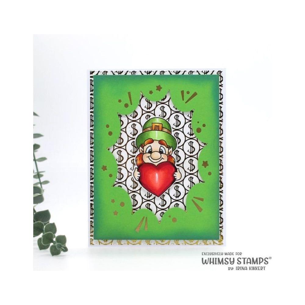 Whimsy Stamps LUCKY LEPRECHAUN Clear Stamps C1410 dollars