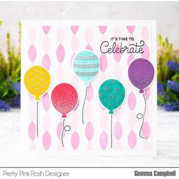 Pretty Pink Posh BIRTHDAY BALLOONS Coordinating Dies celebrate