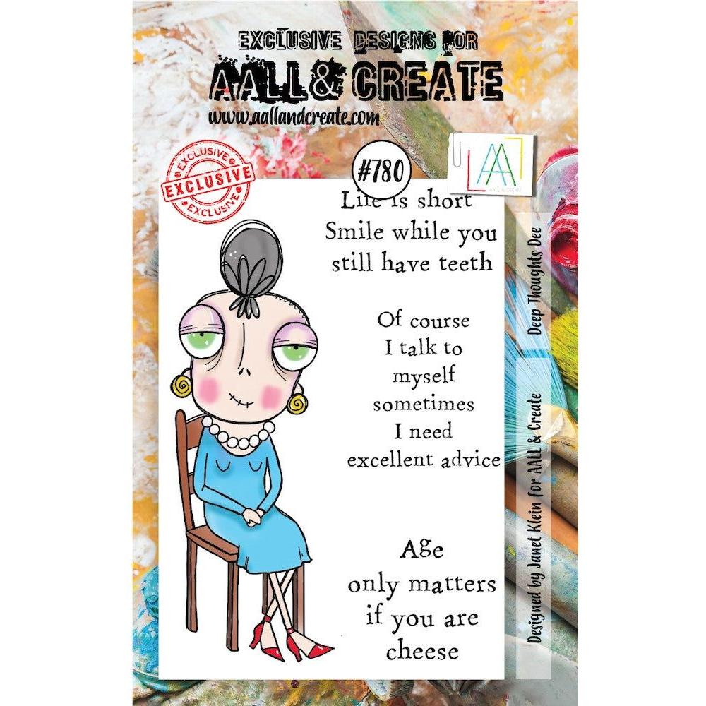 AALL & Create DEEP THOUGHTS DEE A7 Clear Stamps aall780