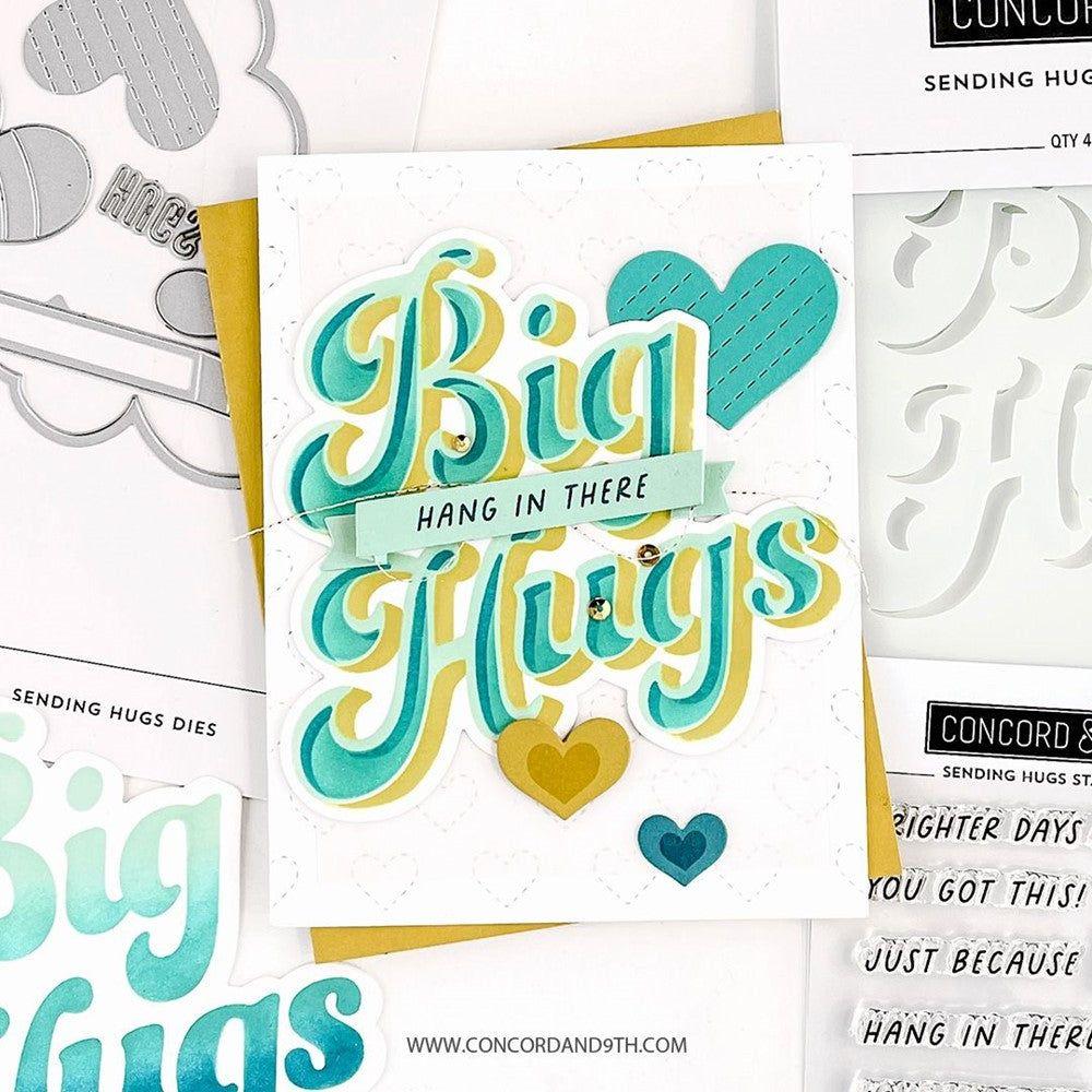 Concord & 9th SENDING HUGS Dies 11533 big hugs card