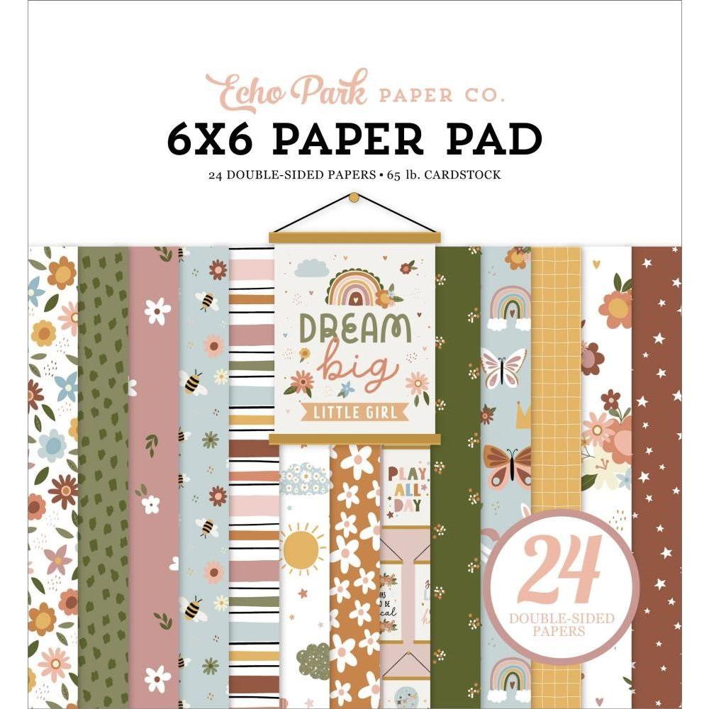 Echo Park DREAM BIG LITTLE GIRL 6 x 6 Paper Pad dbg305023