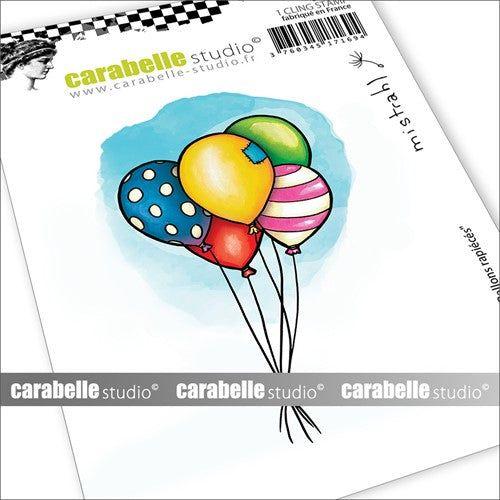 Carabelle Studio PATCHED BALLOONS A7 Cling Stamps sa70191