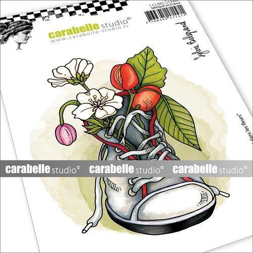 Carabelle Studio ONE FOOT IN THE FLOWERS A6 Cling Stamp sa60644