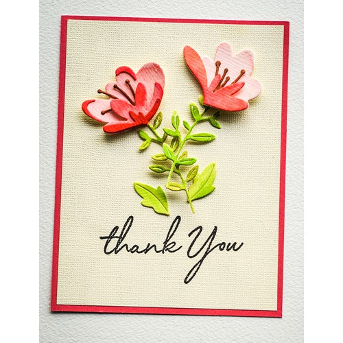 Birch Press Design Jovial Blooms And Leaves Contour Layers Dies 57502 thank you