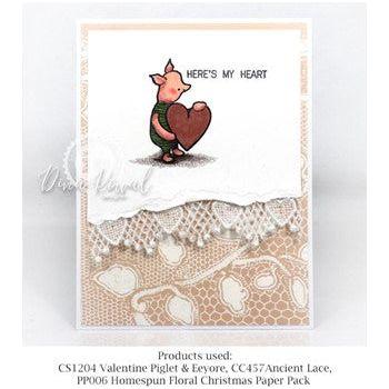 Impression Obsession Cling Stamp Ancient Lace Create A Card CC457 Lace