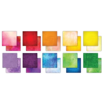 Craft Consortium Over the Rainbow 6 x 6 Paper Pad CCEPAD026B Rainbow