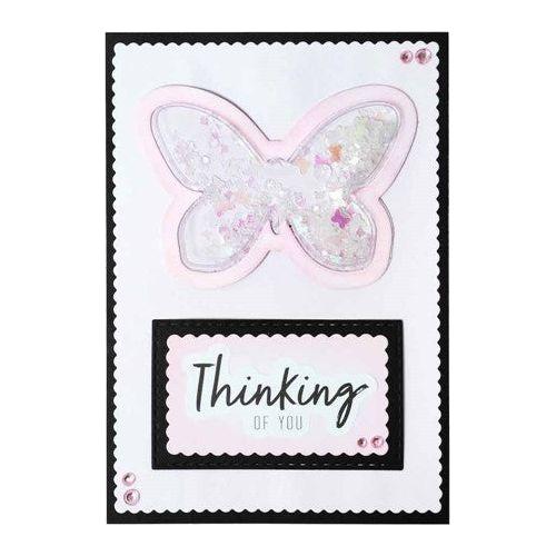 Studio Light Butterflies Essentials Shaker Elements slesshake09 card