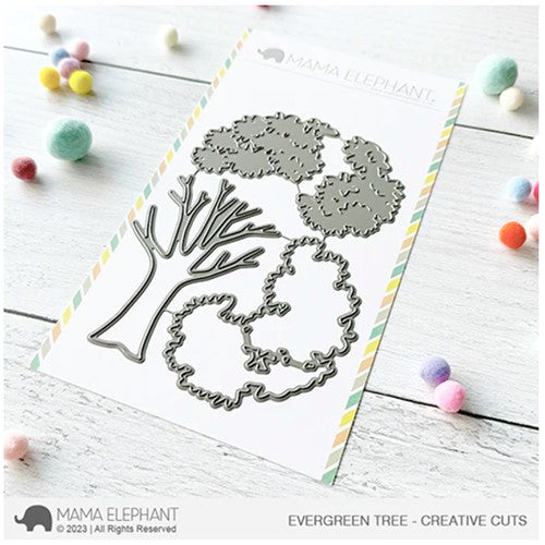 Mama Elephant Evergreen Tree Creative Cuts Steel Dies