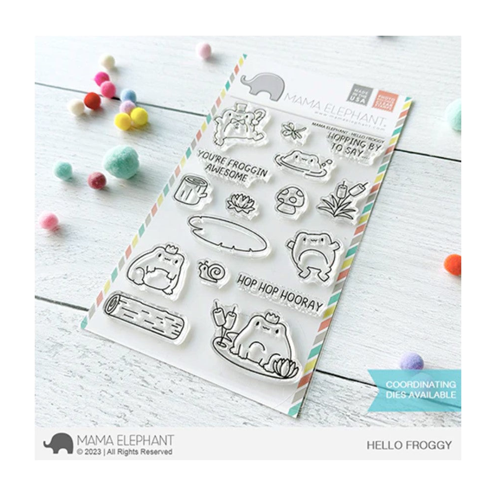 Mama Elephant Clear Stamps Hello Froggy