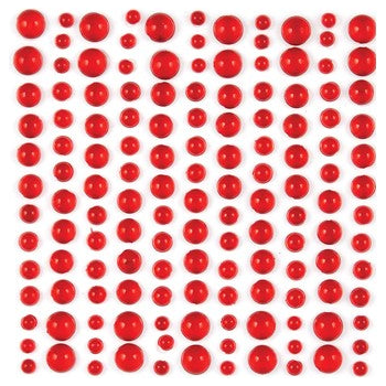 Craft Consortium The Essential Embellishments Red Adhesive Dewdrops CEDROP002 Red