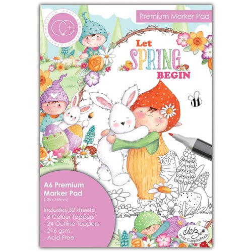 Craft Consortium Let Spring Begin A6 Premium Marker Paper Pad CCPPAD041D