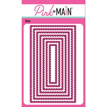 Pink and Main Stitched Mini Slim Rectangles Set 1 PNM505