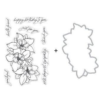 Hero Arts Wild Columbine Clear Stamp and Die Combo SB349