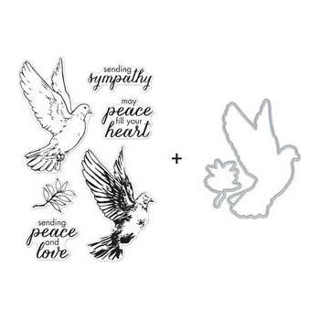 Hero Arts Color Layering Dove Clear Stamp and Die Combo SB345