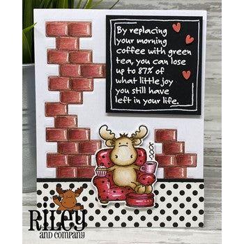 Riley And Company Cut Ups Brick Wall Die RD556 moose