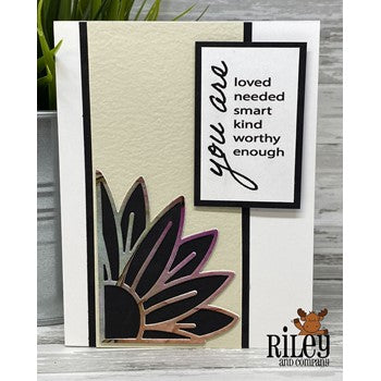 Riley and Company Funny Bones You Are Cling Rubber Stamp RWD-1108 bloom