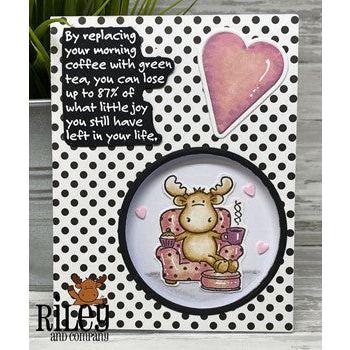 Riley and Company Funny Bones Replacing Coffee Cling Rubber Stamp RWD-1109 shaker