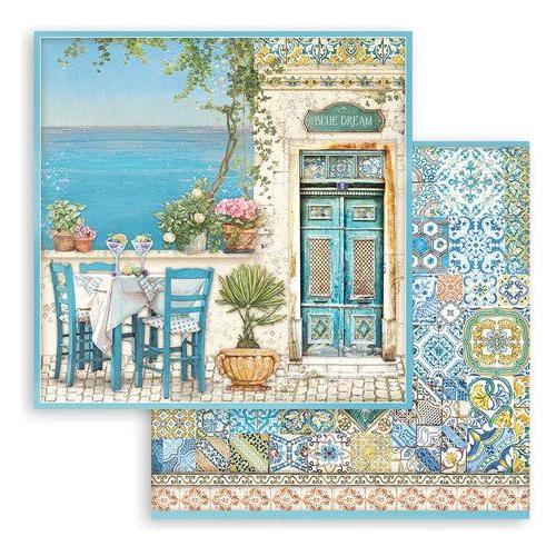 Stamperia Blue Dream 8x8 Paper Pad sbbs75 table