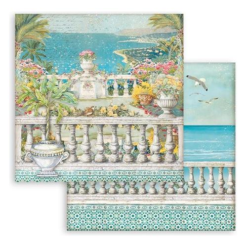 Stamperia Blue Dream 8x8 Paper Pad sbbs75 tile