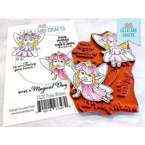 La-la Land Crafts Cling Stamps Pixie Wishes 5520 Wishes