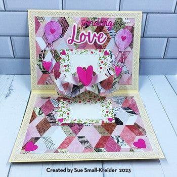 Karen Burniston Little Twist Panel Pop-Up Dies 1232 love