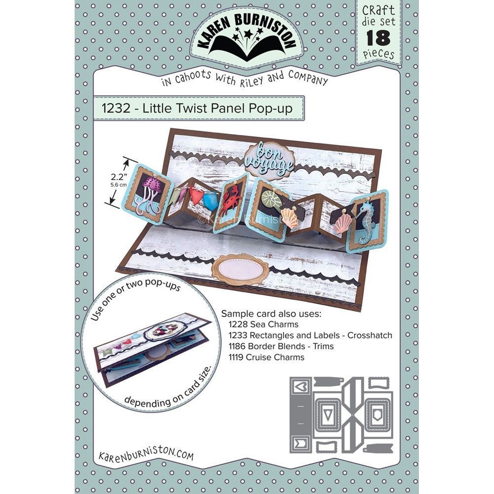 Karen Burniston Little Twist Panel Pop-Up Dies 1232