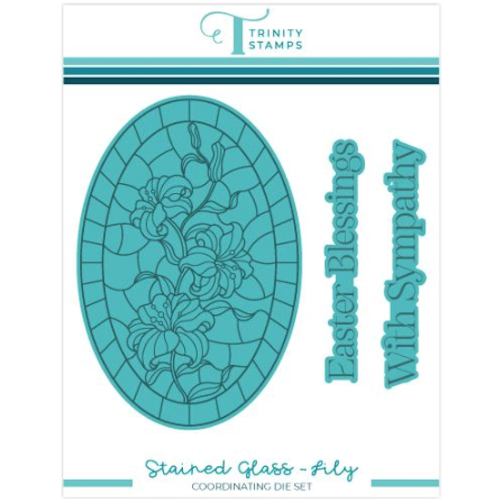 Trinity Stamps Stained Glass Lily Die Set tmd-c231