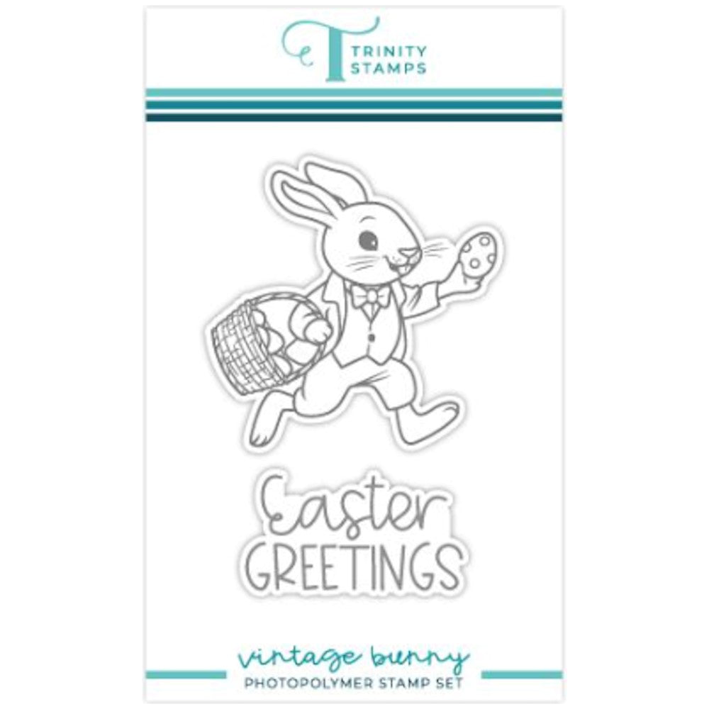 Trinity Stamps Vintage Bunny Clear Stamp Set tps-229