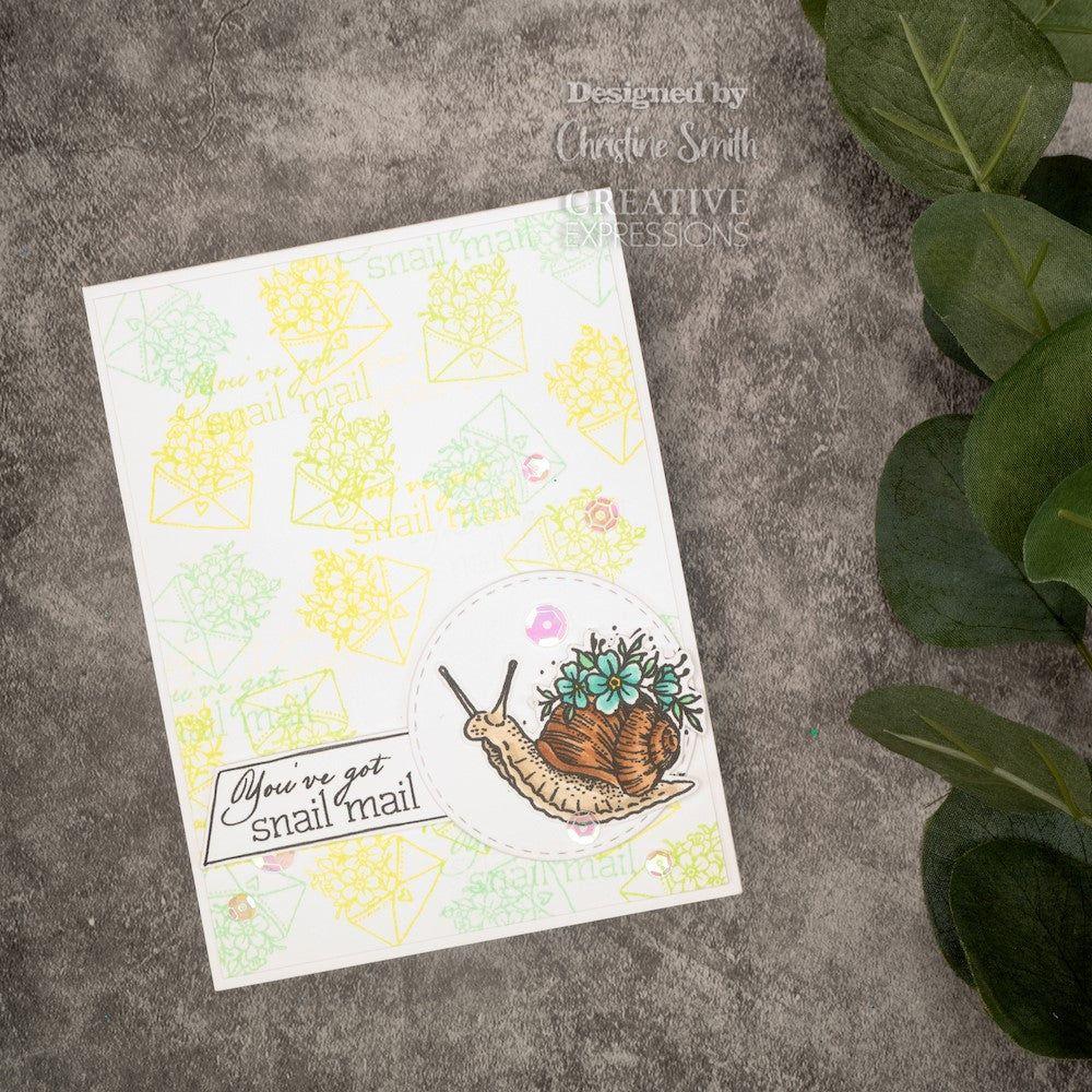 Creative Expressions Floral Delivery Stamps umsdb141 Snail