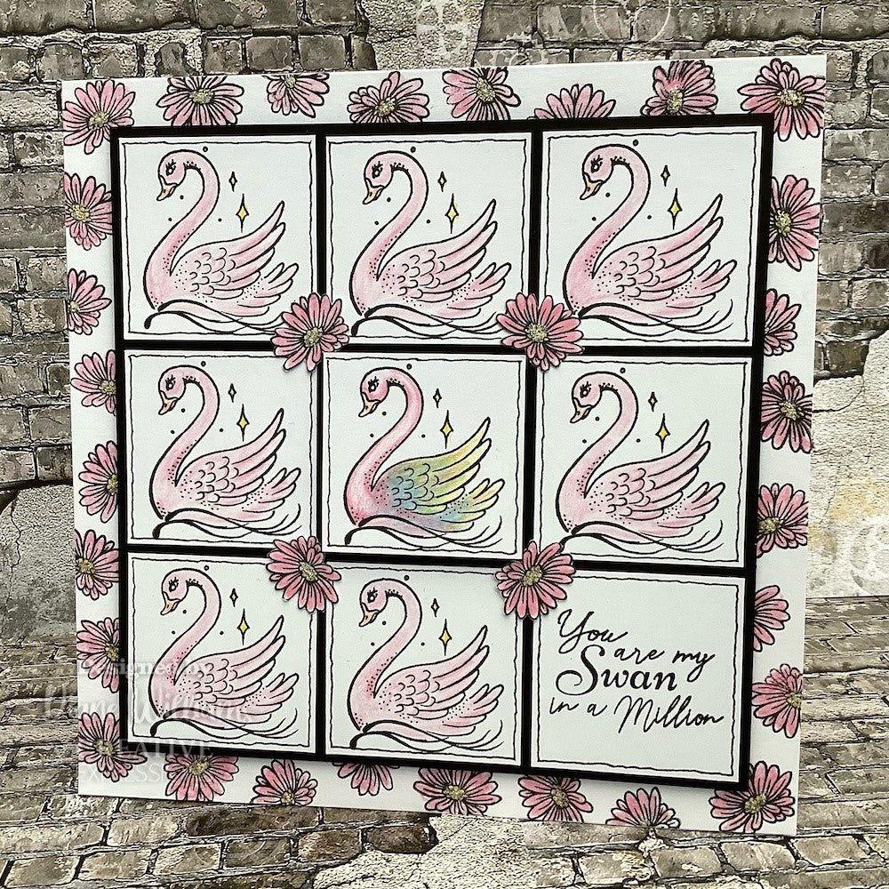 Creative Expressions Swan In A Million Stamps umsdb143 Swans