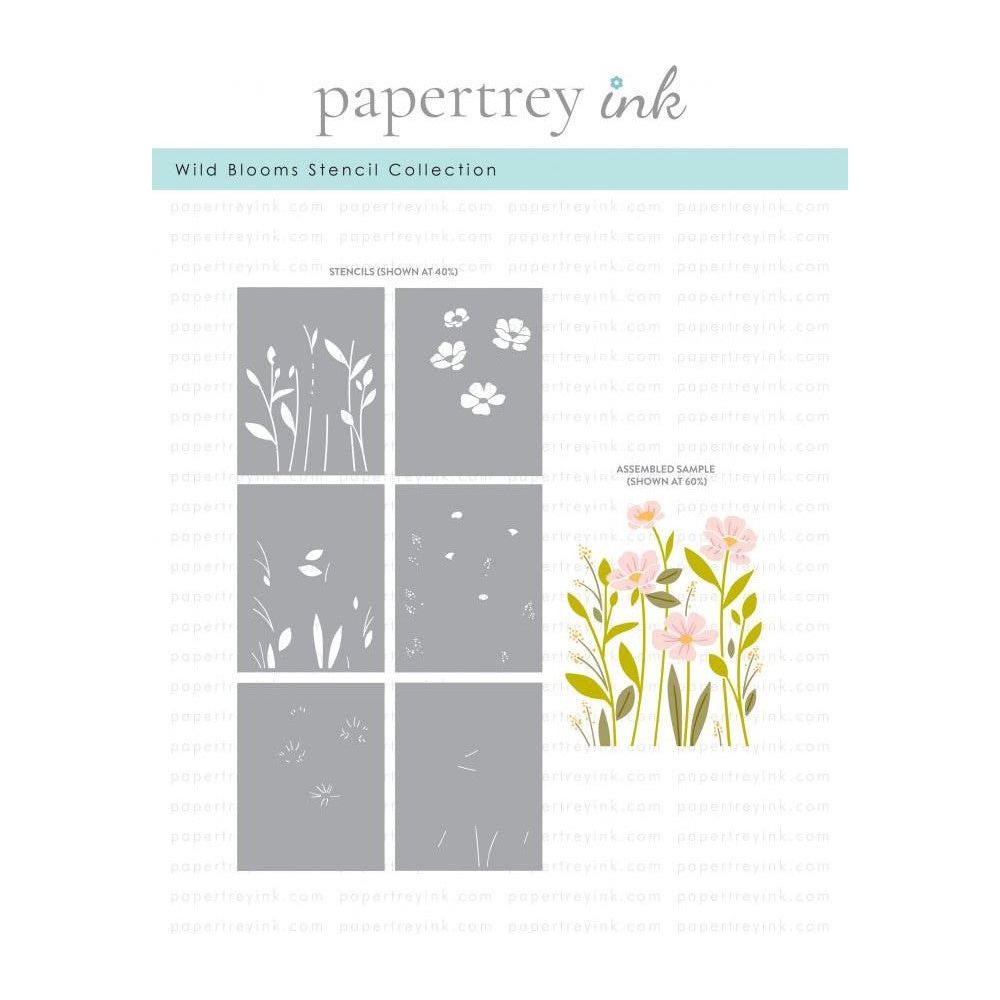 Papertrey Ink Wild Blooms Stencils STENCIL-0042