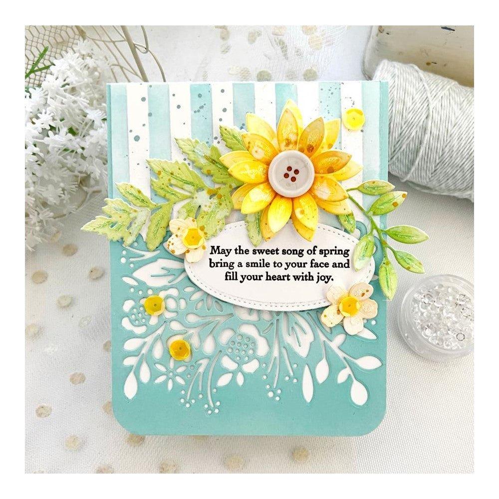 Papertrey Ink Elegant Edges Spring Flowers Dies PTI-0573 button