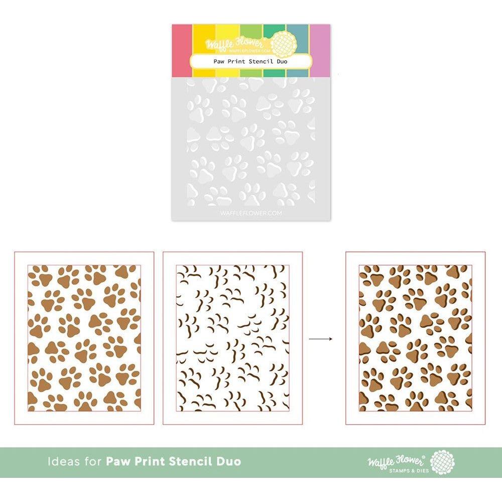 Waffle Flower Paw Print Duo Stencils 421268 Ideas