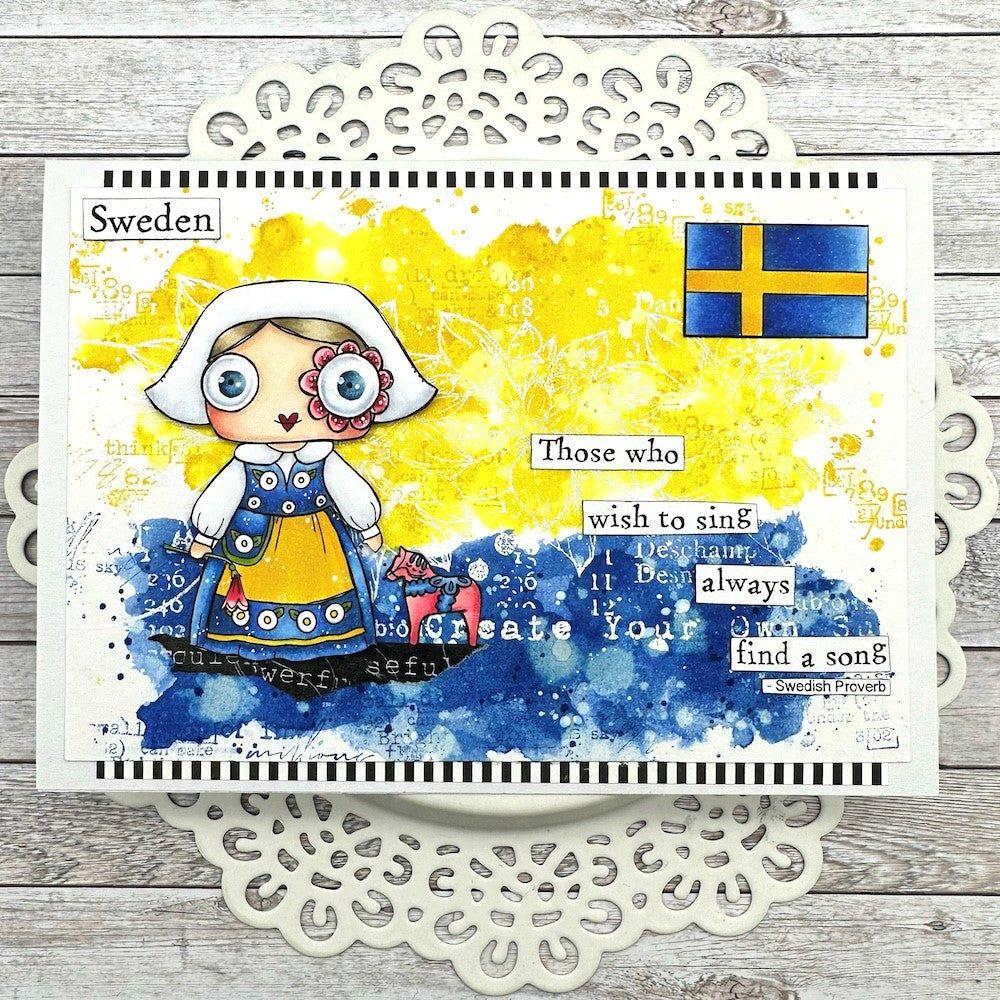 AALL & Create Sweden A7 Clear Stamps aall891 flag