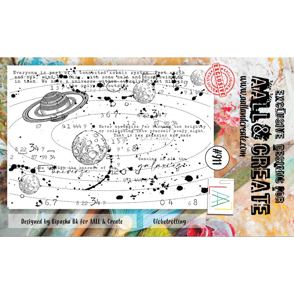 AALL & Create Globetrotting A6 Clear Stamp aall911