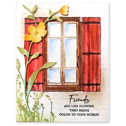 Penny Black Cling Stamps Window 40-891 friends