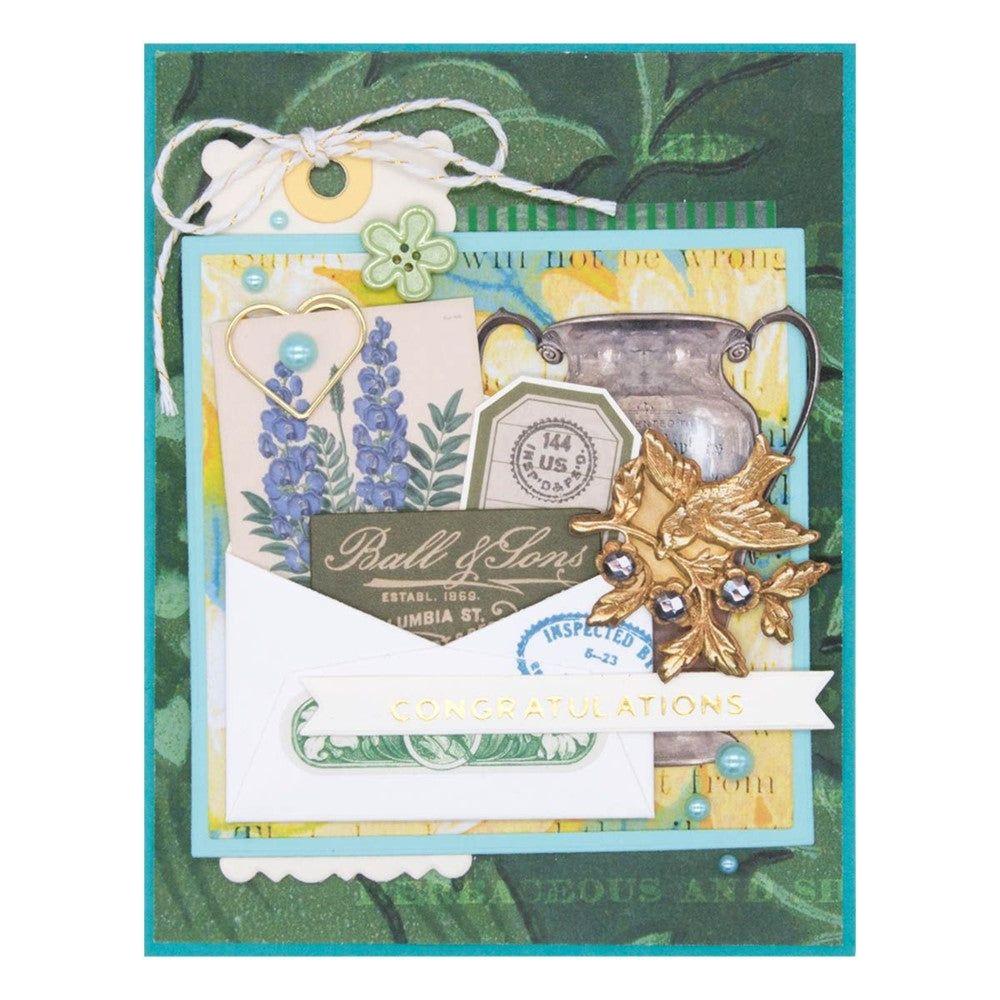 STP-168 Spellbinders Reading Matter Clear Stamp Set ephemera