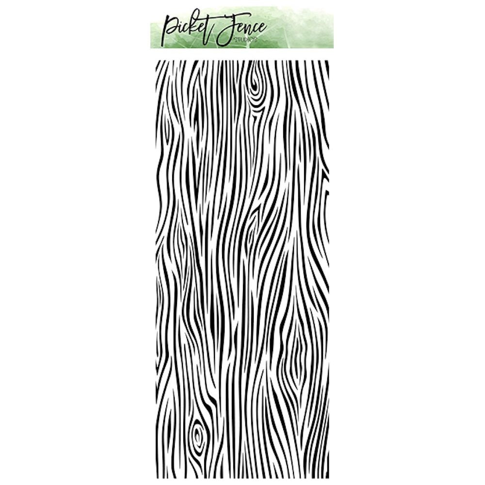 Picket Fence Studios Slim Line Tree Bark Stencil sc370